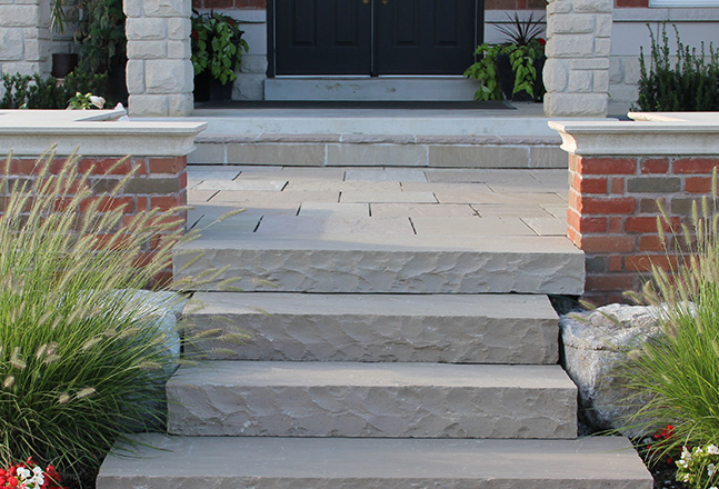 Stone steps and coping in Kitchener and Stoney Creek