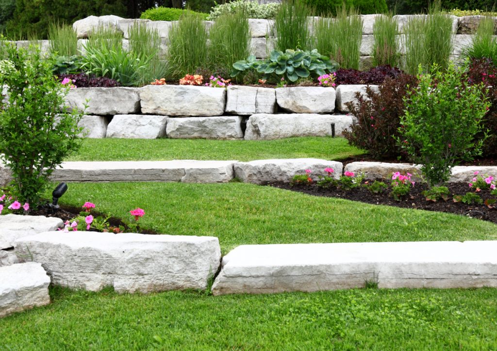 Using Armour Stone To Build A Retaining Wall Grand River - How To Build Armor Stone Retaining Wall