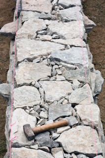 dry stone wall base