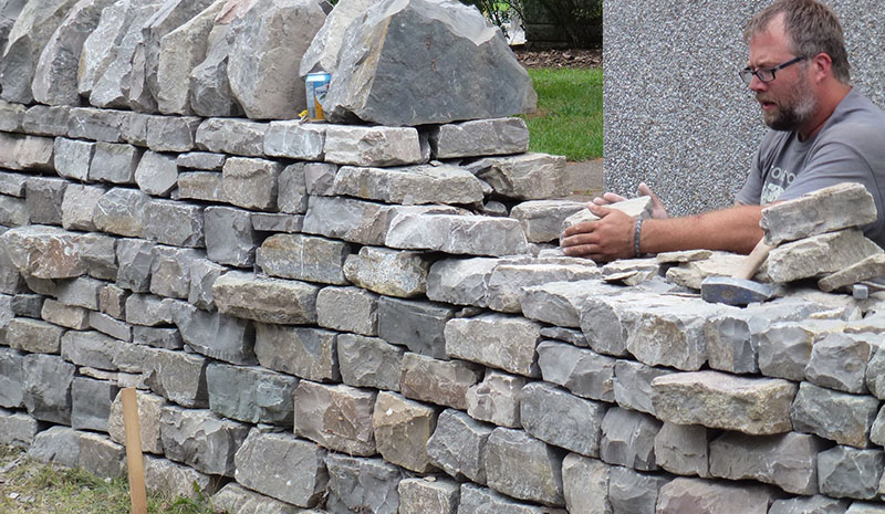 build dry stone wall
