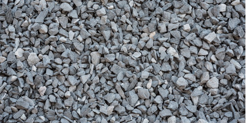 close up of gravel