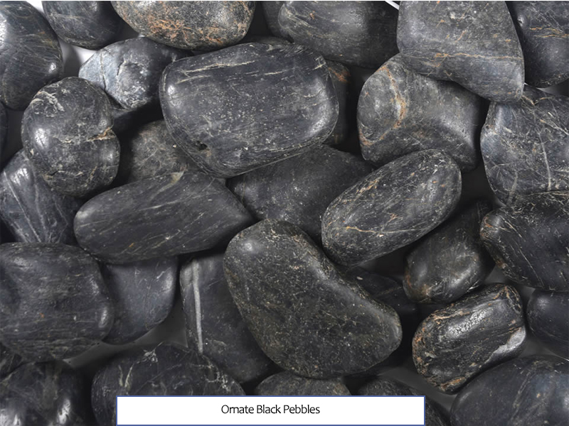 Ornate Black Pebbles