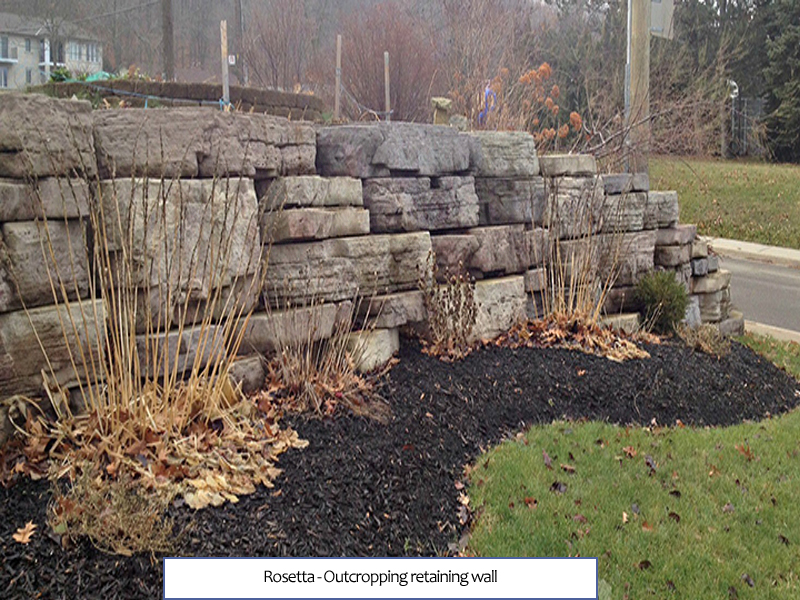 Rosetta - Outcropping Retaining Wall