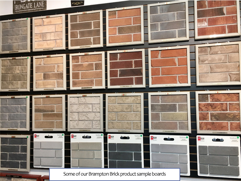 Brampton Brick Product Sample Boards