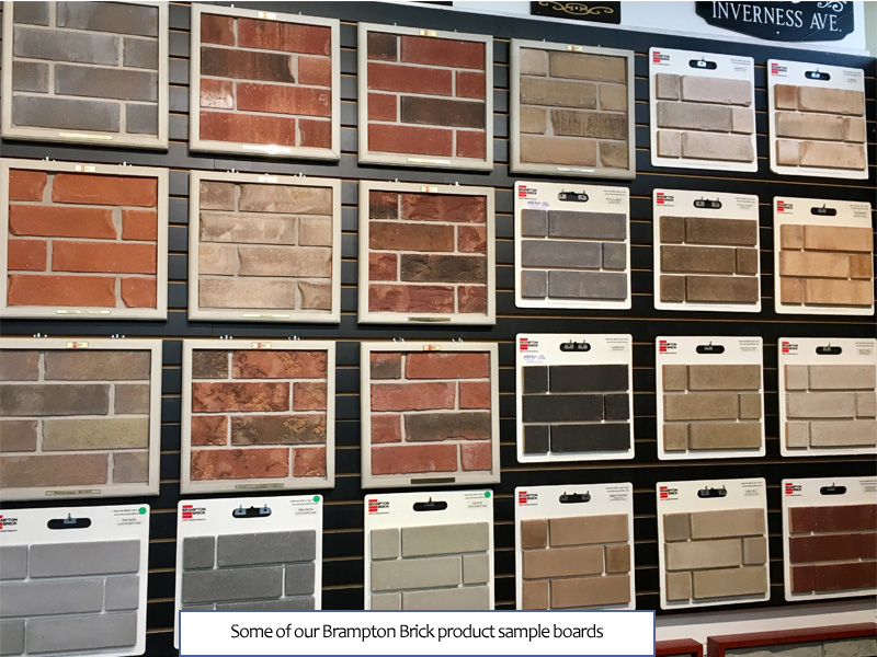 Brampton Brick Product Sample Boards
